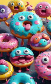 funny yummy doughnuts