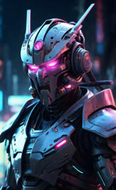 Hyper-realistic, angry robot