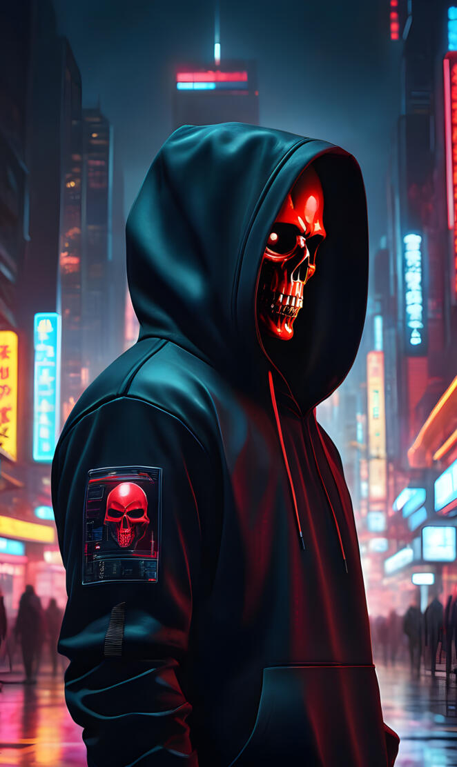 Red Skull in a hoodie