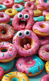 funny yummy doughnuts