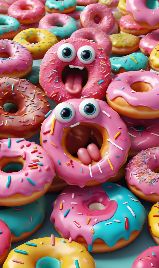 funny yummy doughnuts
