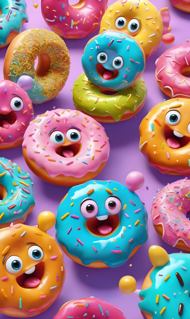 funny yummy doughnuts