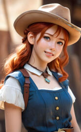 Wild West doll anime