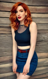 a woman posing for a picture