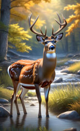 I figure out why they put spots on a white-tailed deer.