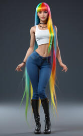 a woman in a garment