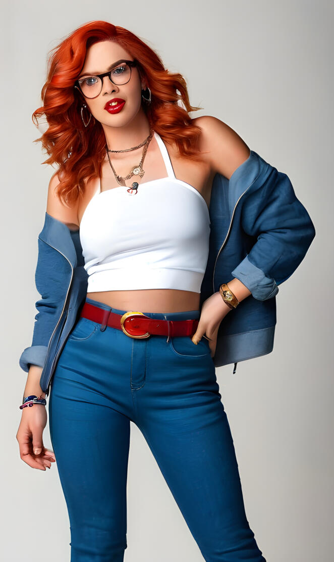 a woman posing for a picture