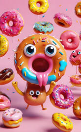 funny yummy doughnuts