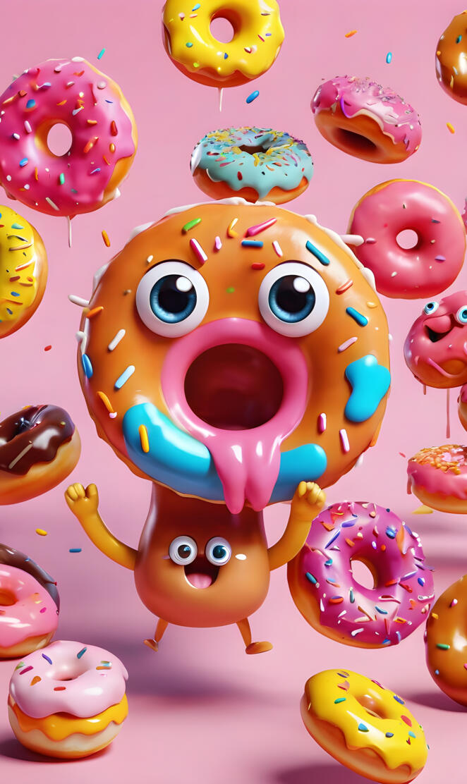 funny yummy doughnuts
