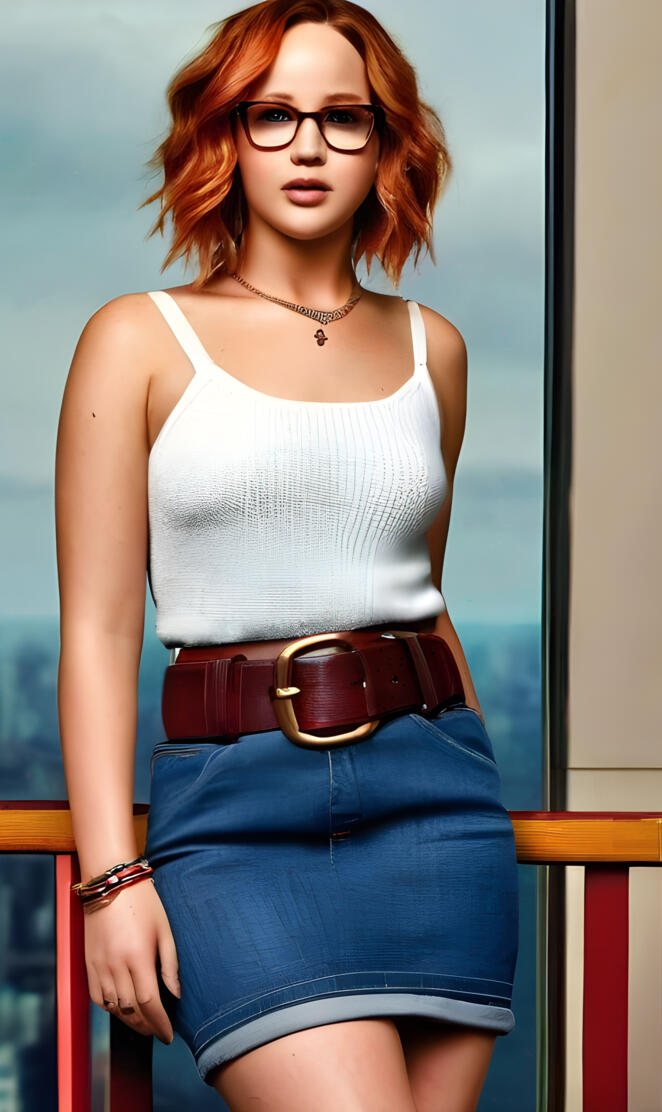 a woman wearing glasses