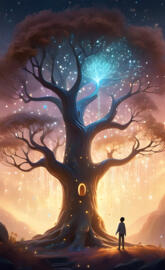 a person standing in front of a large explosion