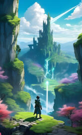 a cartoon of a castle