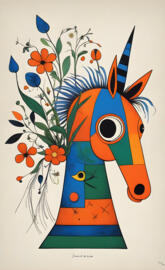 a drawing of a cartoon character