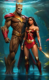 Groot Meets Wonder Woman