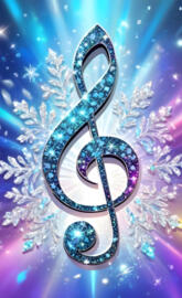 blue diamond treble clef