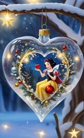 a christmas tree with a doll