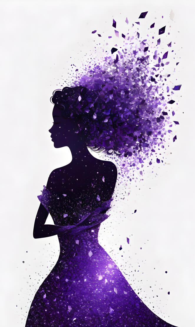 amethyst silhouette