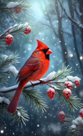 Christmas cardinal
