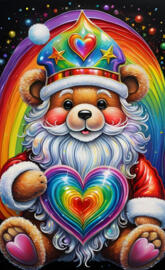 a stuffed animal wearing a hat