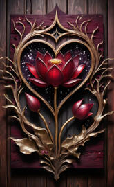 maroon lotus flowers