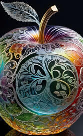 a vase with a bird design