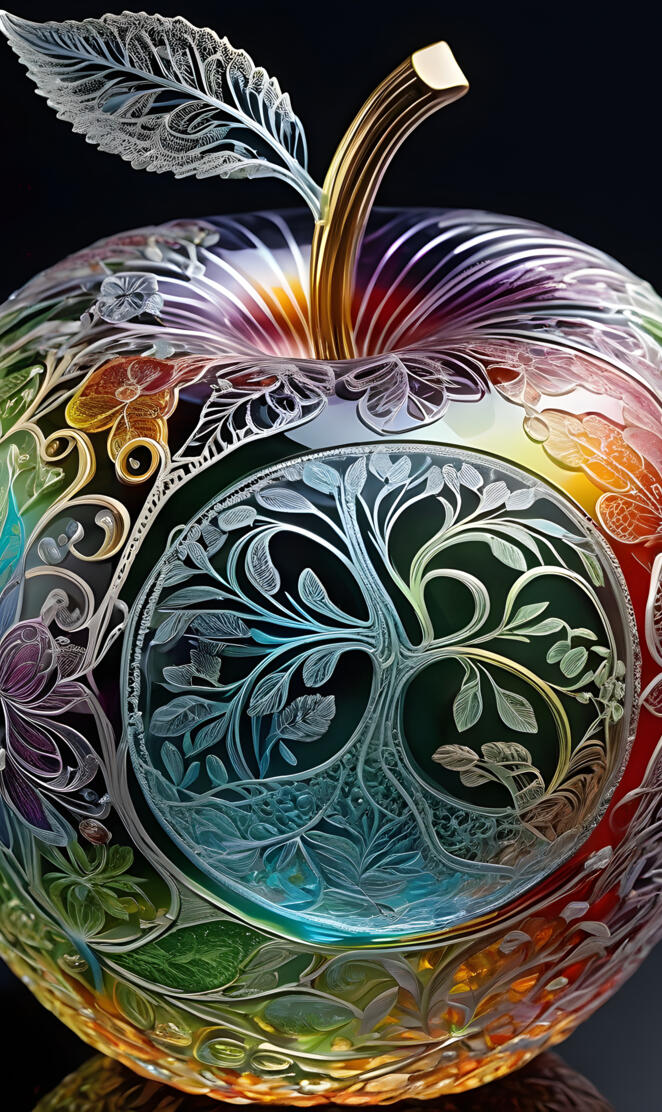 a vase with a bird design