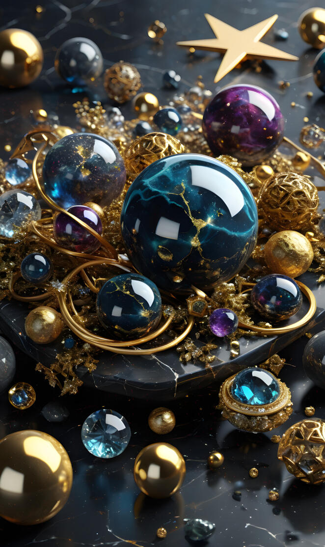 Space in Gems and Gold