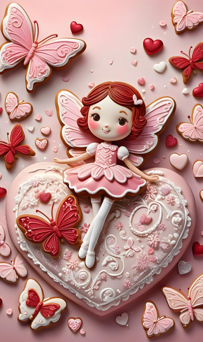 a cake with a girl on top