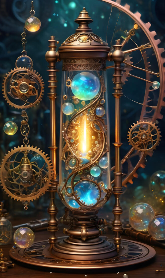 a gold and blue antique clock