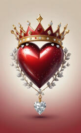 a red and gold jeweled jewel