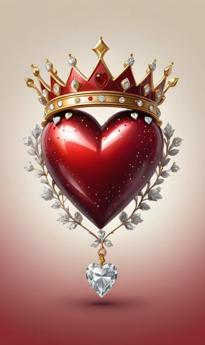 a red and gold jeweled jewel