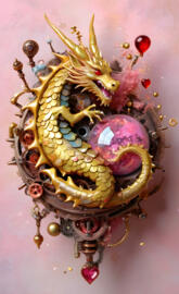 a mask made of gold and silver