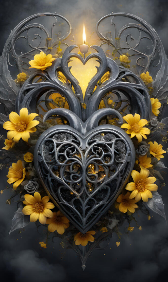 a gold and black mask