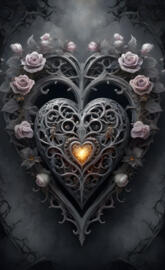 a painting of a flower