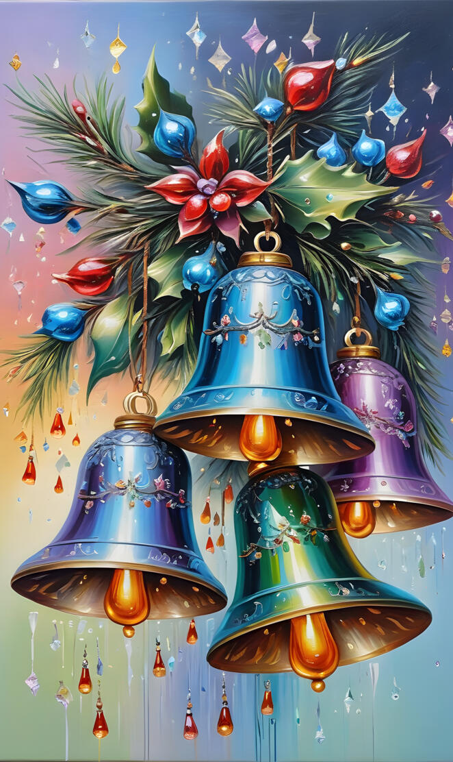 a painting of a vase with flowers