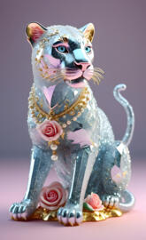 a cat wearing a garment