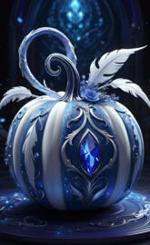 blue jeweled pumpkin