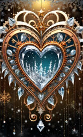 beautiful frosted crystal design