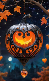 a pumpkin with a face drawn on it