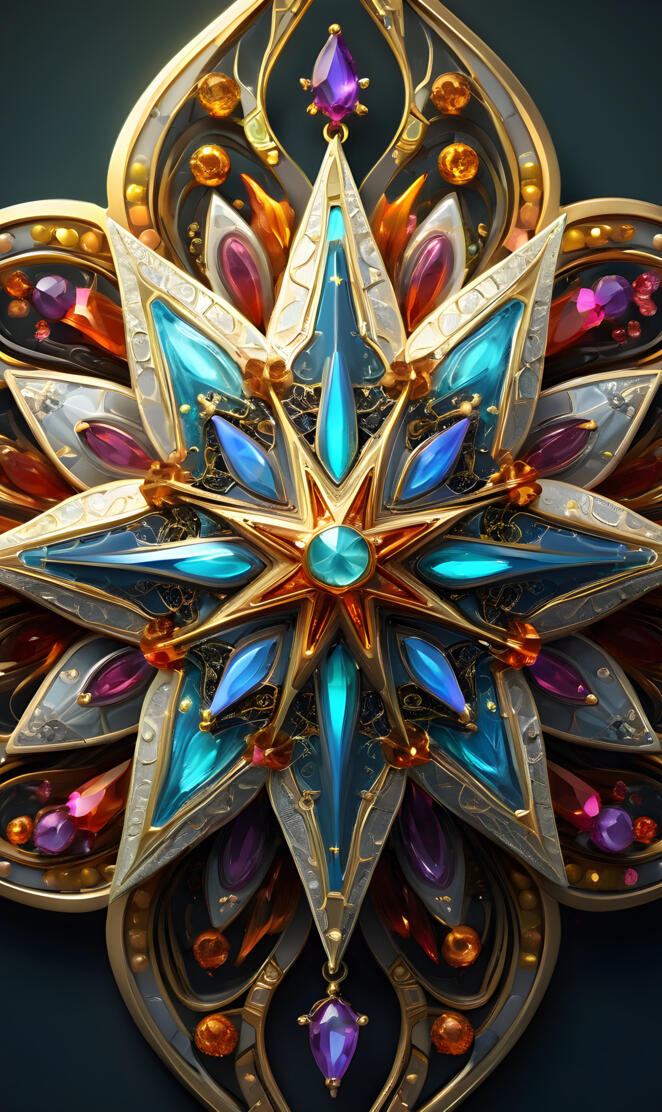 Highly ornamented star