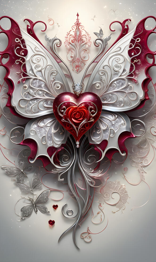 Butterflies 🦋 Hearts ❤️ Flowers 💐