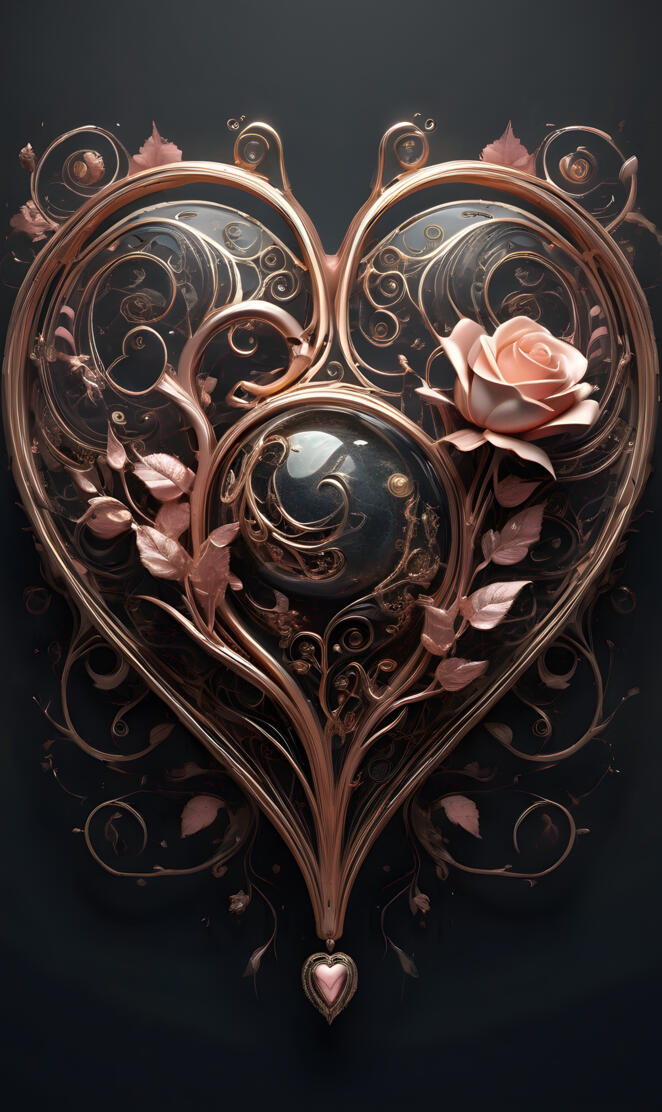 a gold and black metal object