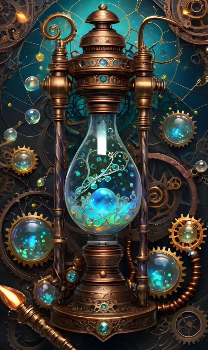 a colorful glass sculpture