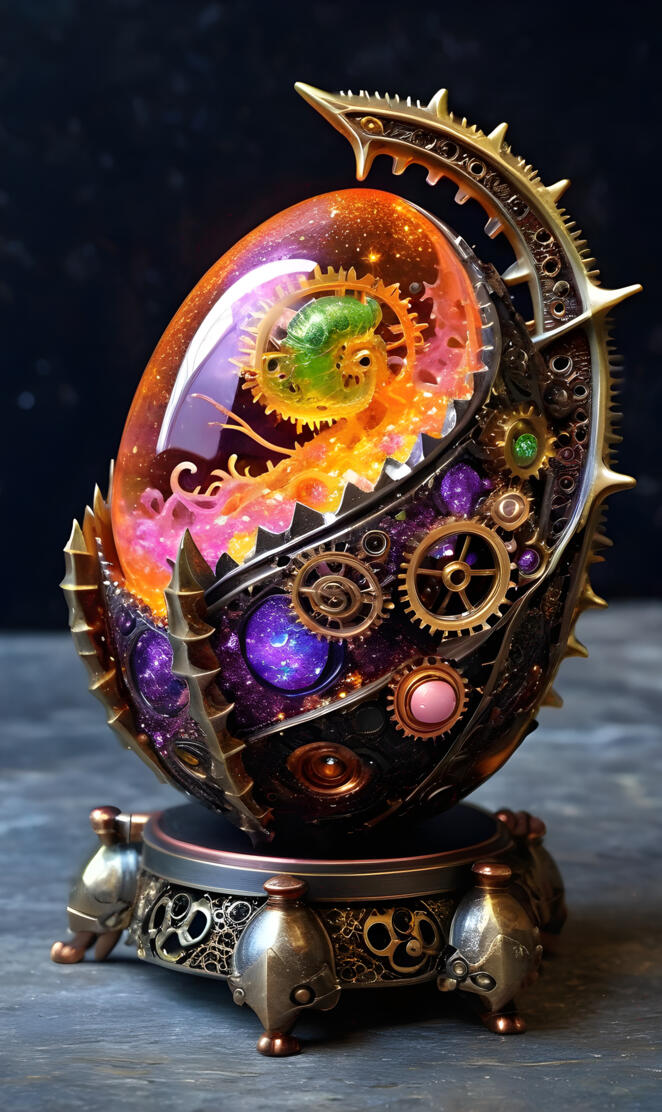 a colorfully decorated object