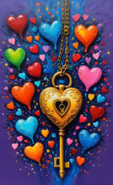 a colorful art piece