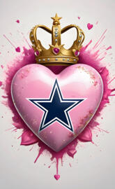 Dallas Cowboys a Burst of Pink 1