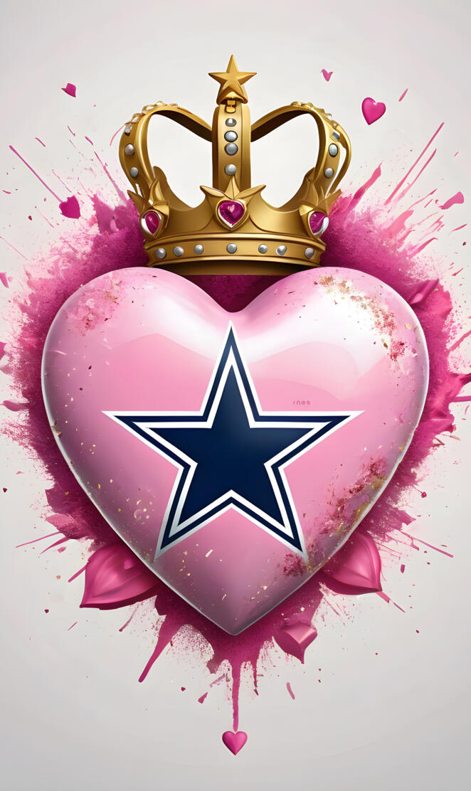Dallas Cowboys a Burst of Pink 1