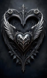 a black and gold mask