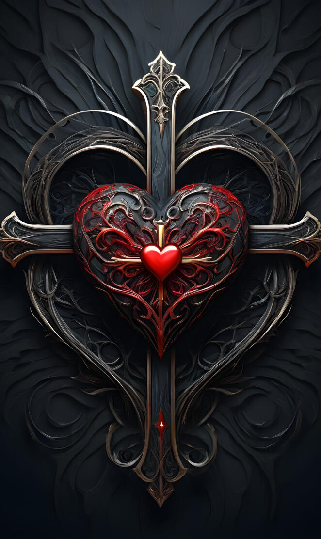 heart cross