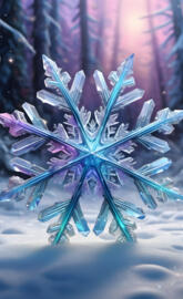 teal snowflake